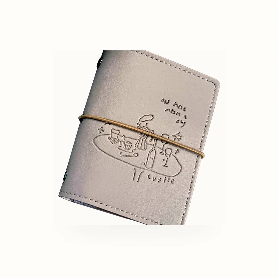 Dear Folio Cafe M5 Refillable Binder in warm cream.