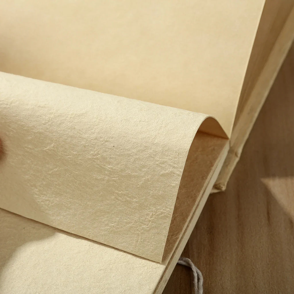 Close view of the textured paper used in the Ins Nepal Journal.