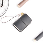 Dear Folio Mini Wrap Charm Notebook in graphite.