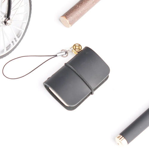 Dear Folio Mini Wrap Charm Notebook in graphite.