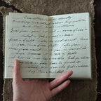 Minimal Sketch Pocket Journal opened to blank pages.