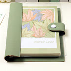 Leaf Pattern Refillable Planner Cover, A5 / Maple Leaf, clean product view