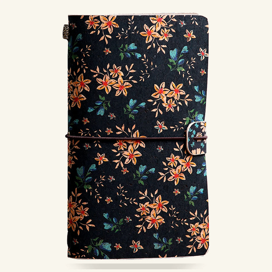 Vintage Floral Traveler Journal, Night Garden, clean hero product view