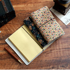 Vintage Floral Traveler Journal close-up detail showing product construction