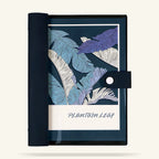 Leaf Pattern Refillable Planner Cover, clean hero product view