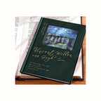 Vintage Window Hardcover Journal in green.