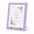 Dusty Blue Wedding Menu Card Holder | 5x7 Dinner Menu Frame Display