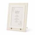 Ivory Wedding Menu Card Holder | 5x7 Dinner Menu Frame Display