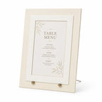 Dusty Blue Wedding Menu Card Holder | 5x7 Dinner Menu Frame Display