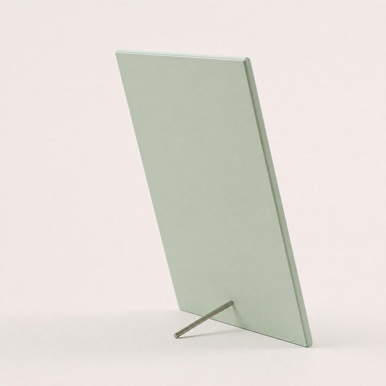Sage Green Wedding Menu Card Holder | 5x7 Dinner Menu Frame Display