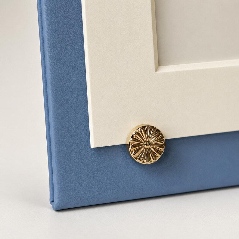 Dusty Blue Wedding Menu Card Holder | 5x7 Dinner Menu Frame Display