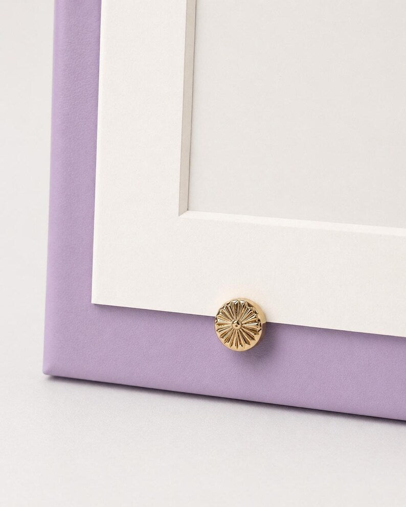 Lavender Wedding Menu Card Holder | 5x7 Dinner Menu Frame Display